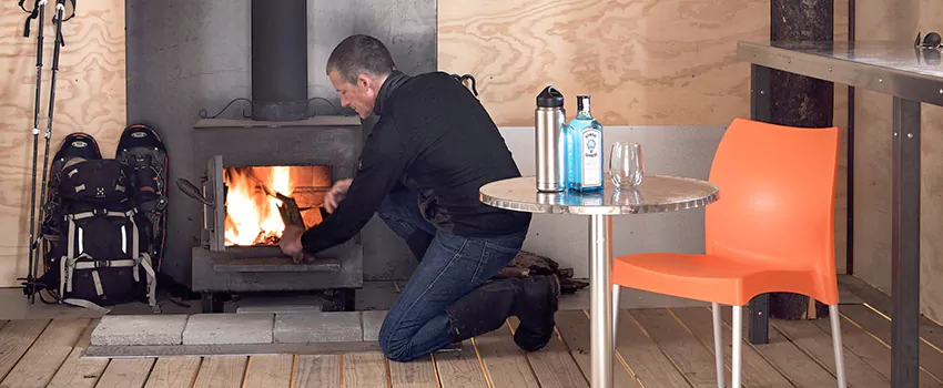 Open Hearth Wood Fireplace Installation in North Bay, ON
