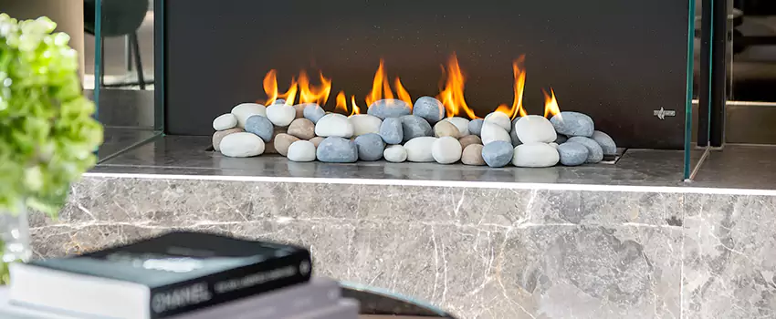Double-Height Fireplace Design Refurbishment in North Bay, Ontario