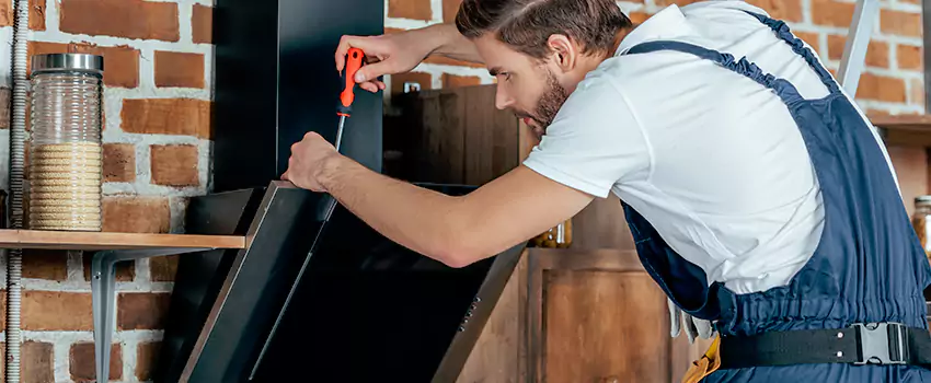 Old Rusted Metal Fireplace Repair And Replacement in North Bay, ON